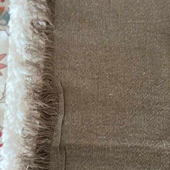 Madewell Olive, orange , navy wrap, scarf NWT - Picture 7 of 8